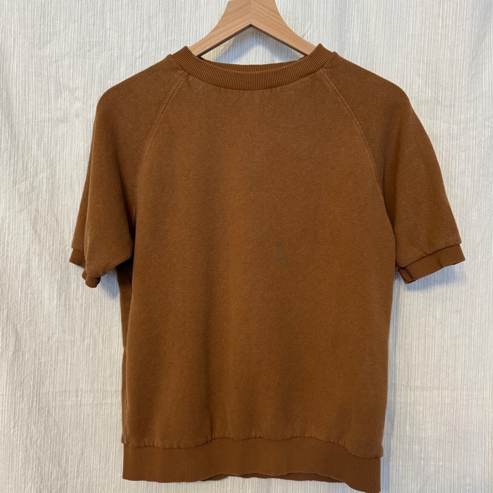 Jungmaven Todos French Terry Raglan short sleeve sweatshirt in Copper